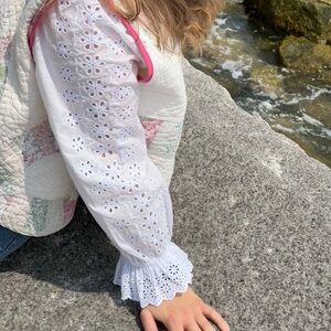 J. Crew Eyelet Blouse